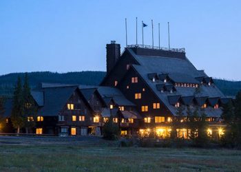 Old Faithful From The Inn Side